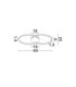 Aveo Integrated LED Semi Flush Ceiling Light Sandy Black Gold Triac Dimmable LED 43W 1720lm 3200K-7