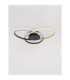 Aveo Integrated LED Semi Flush Ceiling Light Sandy Black Gold Triac Dimmable LED 48W 2380lm 3200K-4