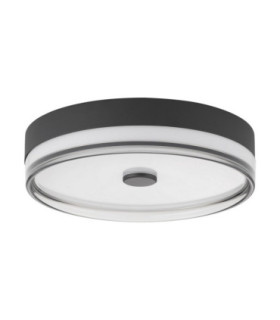 Helios Flush Ceiling Light Sandy Black Smokey 2700-5000K-1