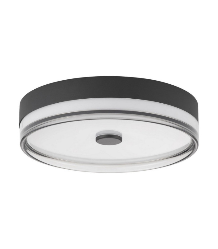 Helios Flush Ceiling Light Sandy Black Smokey 2700-5000K-1