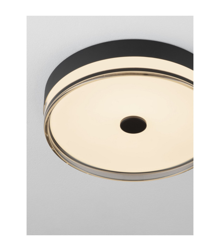 Helios Flush Ceiling Light Sandy Black Smokey 2700-5000K-2