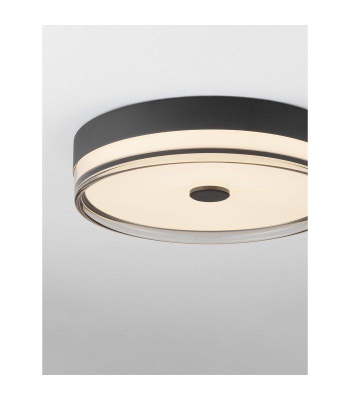 Helios Flush Ceiling Light Sandy Black Smokey 2700-5000K-5