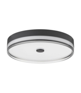Helios Flush Ceiling Light Sandy Black Smokey RGB surrounding-1