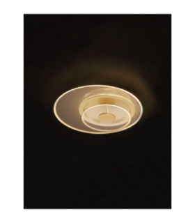 Copo Integrated LED Semi Flush Ceiling Light Brass Gold Triac Dimmable LED 29W 1905lm 3000K-2