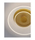 Copo Integrated LED Semi Flush Ceiling Light Brass Gold Triac Dimmable LED 29W 1905lm 3000K-4