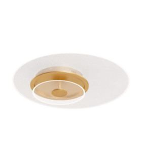 Copo Integrated LED Semi Flush Ceiling Light Brass Gold Triac Dimmable LED 35W 2189lm 3000K-1