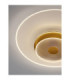 Copo Integrated LED Semi Flush Ceiling Light Brass Gold Triac Dimmable LED 35W 2189lm 3000K-5