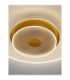Copo Integrated LED Semi Flush Ceiling Light Brass Gold Triac Dimmable LED 35W 2189lm 3000K-6