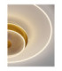 Copo Integrated LED Semi Flush Ceiling Light Brass Gold Triac Dimmable LED 35W 2189lm 3000K-9