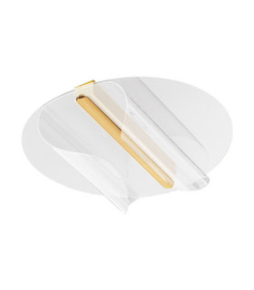 Copo Integrated LED Semi Flush Ceiling Light Brass Gold Triac Dimmable LED 20W 1106lm 3000K-1