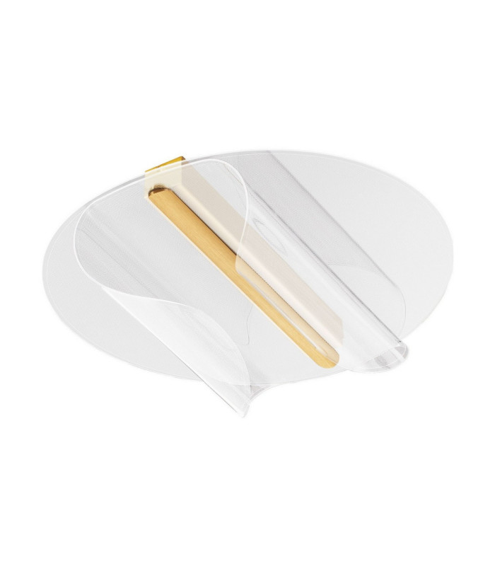 Copo Integrated LED Semi Flush Ceiling Light Brass Gold Triac Dimmable LED 20W 1106lm 3000K-1