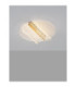 Copo Integrated LED Semi Flush Ceiling Light Brass Gold Triac Dimmable LED 20W 1106lm 3000K-4