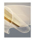 Copo Integrated LED Semi Flush Ceiling Light Brass Gold Triac Dimmable LED 20W 1106lm 3000K-6