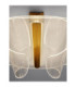 Copo Integrated LED Semi Flush Ceiling Light Brass Gold Triac Dimmable LED 20W 1106lm 3000K-7