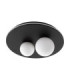 Velna Globe Ceiling Light Opal Sandy Black Triac Dimmable LED 40W 1600lm 3000K-1