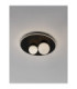 Velna Globe Ceiling Light Opal Sandy Black Triac Dimmable LED 40W 1600lm 3000K-3