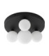Edem Globe Ceiling Light Opal Sandy Black LED G9 4x5W-1