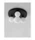 Edem Globe Ceiling Light Opal Sandy Black LED G9 4x5W-3