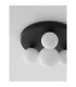 Edem Globe Ceiling Light Opal Sandy Black LED G9 4x5W-6