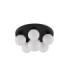 Edem Globe Ceiling Light Opal Sandy Black LED G9 6x5W-1
