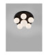 Edem Globe Ceiling Light Opal Sandy Black LED G9 6x5W-2