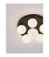 Edem Globe Ceiling Light Opal Sandy Black LED G9 6x5W-4