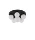 Edem Globe Ceiling Light Opal Sandy Black LED G9 6x5W-5
