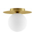 Indigo 23cm Globe Ceiling Light Gold Opal LED G9 1x5W-1