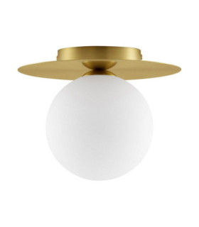 Indigo 23cm Globe Ceiling Light Gold Opal LED G9 1x5W-1