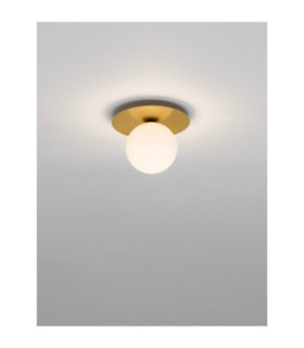 Indigo 23cm Globe Ceiling Light Gold Opal LED G9 1x5W-2
