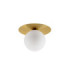 Indigo 23cm Globe Ceiling Light Gold Opal LED G9 1x5W-3