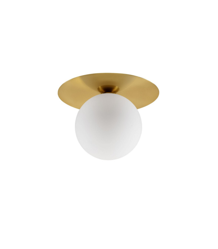Indigo 23cm Globe Ceiling Light Gold Opal LED G9 1x5W-3
