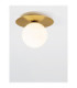 Indigo 23cm Globe Ceiling Light Gold Opal LED G9 1x5W-8