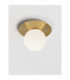 Indigo 23cm Globe Ceiling Light Gold Opal LED G9 1x5W-9
