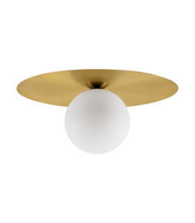 Indigo 40cm Globe Ceiling Light Gold Opal LED G9 1x5W-1