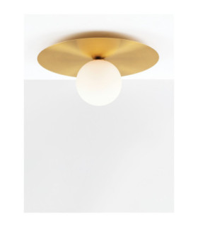 Indigo 40cm Globe Ceiling Light Gold Opal LED G9 1x5W-2
