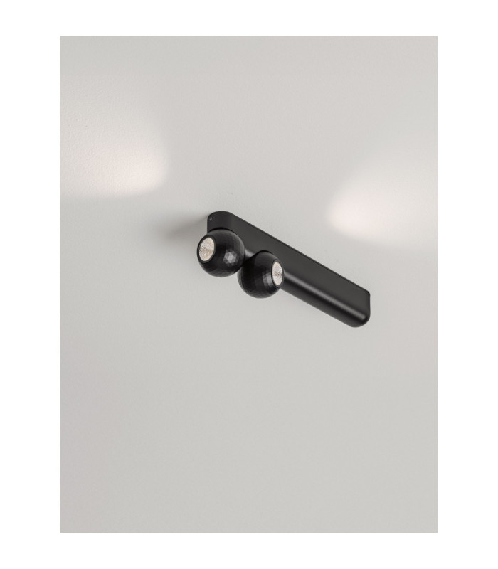 Notic Twin Ceiling Spotlight Sandy Black LED 14W 910lm 2700K-9