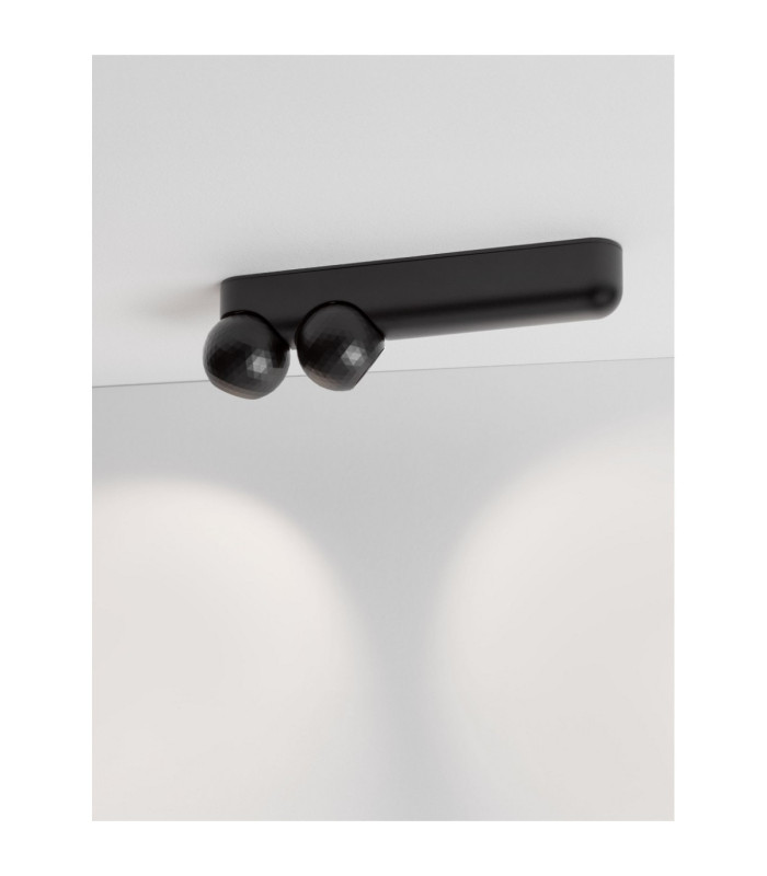 Notic Twin Ceiling Spotlight Sandy Black LED 14W 910lm 2700K-10