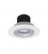LED Recessed Round Downlight, White/Silver, 40 deg. Beam Angle, 760lm, 3000K, IP20, DRIVER NOT INC. - 2