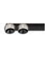 Lusa Twin Ceiling Spotlight Foggy Nickel Black Triac Dimmable LED 21W 1540lm 3000K-1