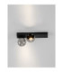 Lusa Twin Ceiling Spotlight Foggy Nickel Black Triac Dimmable LED 21W 1540lm 3000K-5