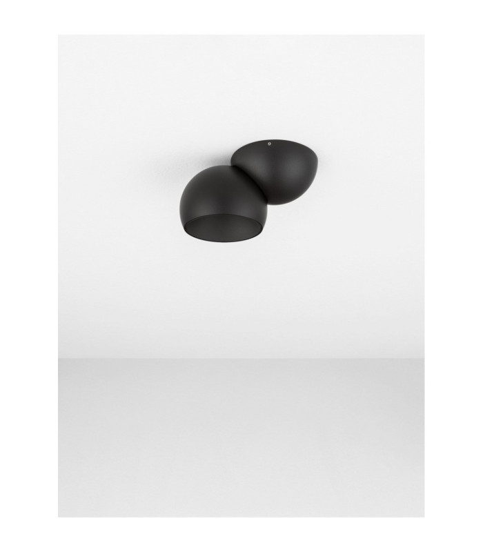 Lusa Single Spotlight Sandy Black Triac Dimmable LED 11W 770lm 3000K-3