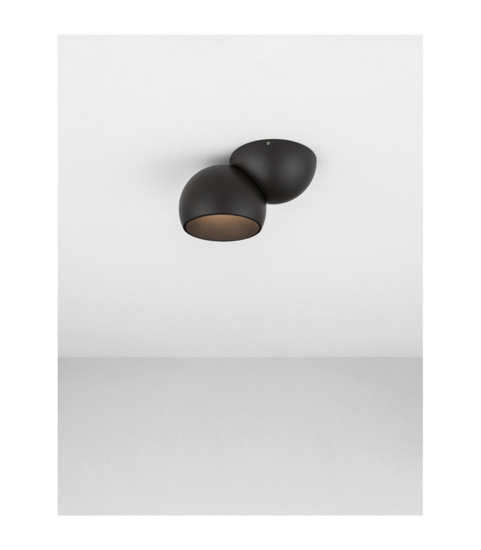 Lusa Single Spotlight Sandy Black Triac Dimmable LED 11W 770lm 3000K-4