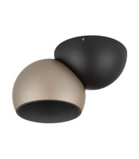 Lusa Single Spotlight Champagne Gold Sandy Black Triac Dimmable LED 11W 770lm 3000K-1