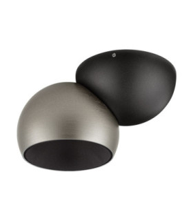 Lusa Single Spotlight Foggy Nickel Sandy Black Triac Dimmable LED 11W 770lm 3000K-1