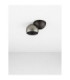 Lusa Single Spotlight Foggy Nickel Sandy Black Triac Dimmable LED 11W 770lm 3000K-3