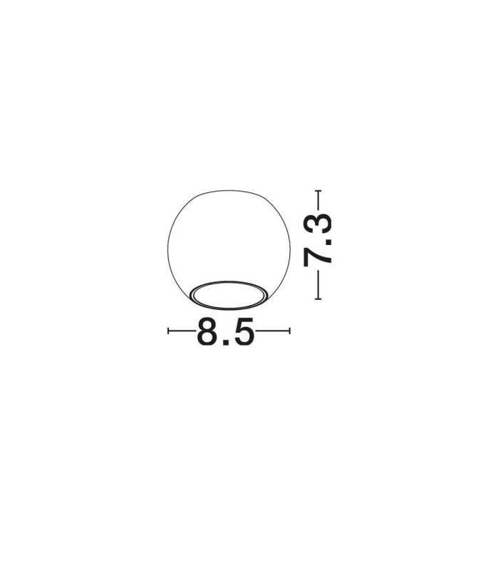 Nano Surface Mounted Downlight Sandy Black LED 13W 1163lm 3000K-7