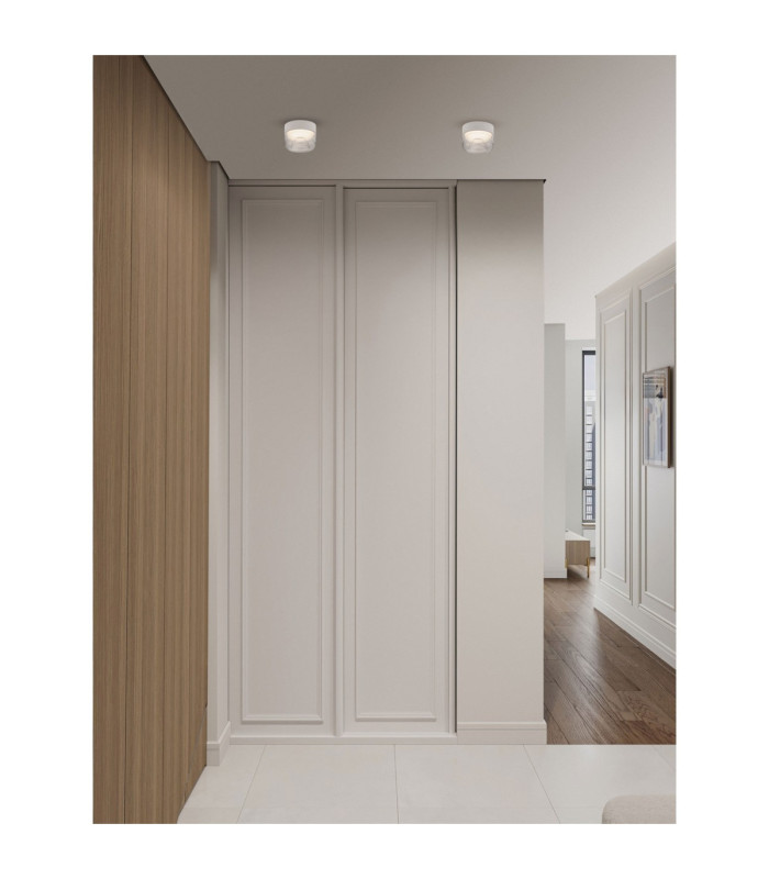 Doris Surface Mounted Downlight Sandy White Clear LED 7W 420lm 3000K-2