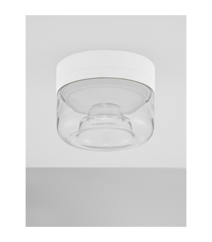Doris Surface Mounted Downlight Sandy White Clear LED 7W 420lm 3000K-3