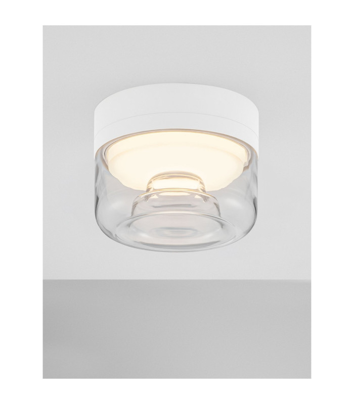 Doris Surface Mounted Downlight Sandy White Clear LED 7W 420lm 3000K-4